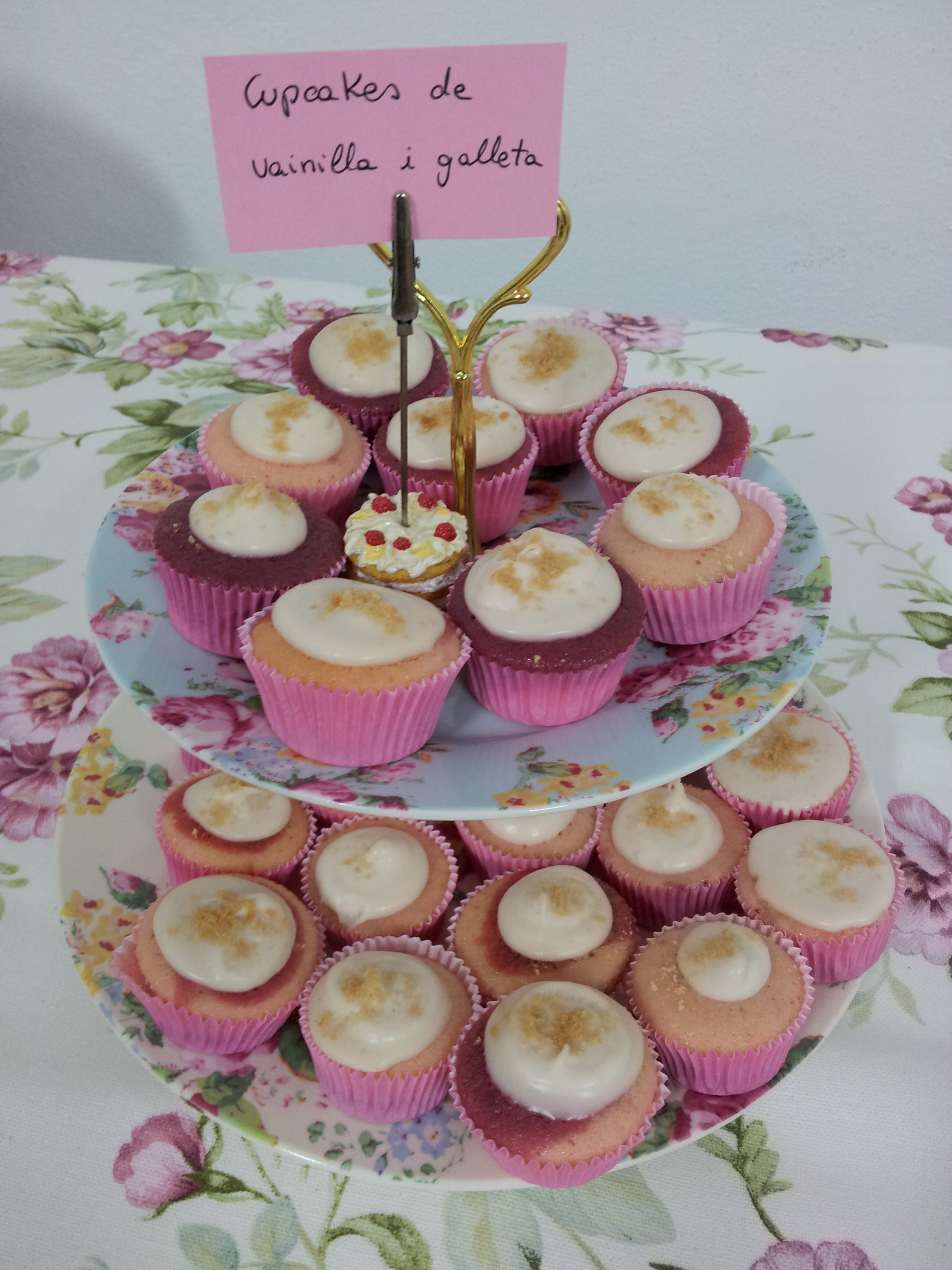 cupcakes de vainilla i galeta